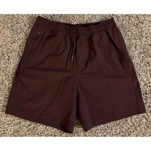 VRST Men's All-In One Short Size Small NWT 7" Inseam Black Cherry Lined New